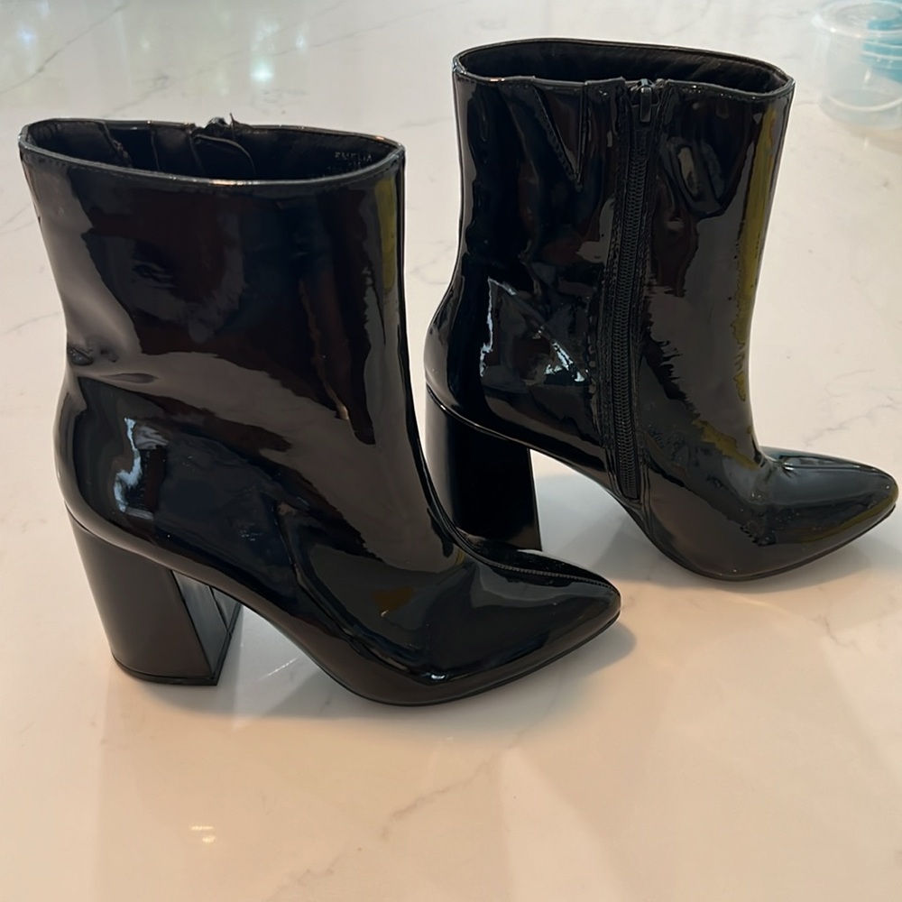 Brand New patent Leather booties!